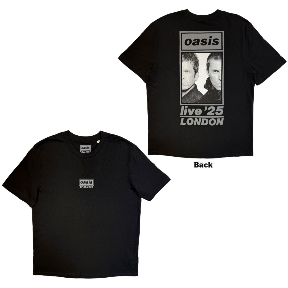 Oasis - London 27 Sept Event Mens Tshirt - Black